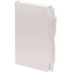 Hard Cover Notepad with Pen - White