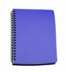 Hardcover notebook with pouch - Translucent Blue