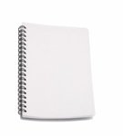 Hardcover notebook with pouch - Translucent Clear