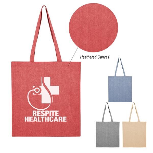 Main Product Image for Advertising Harlow Heathered Tote Bag