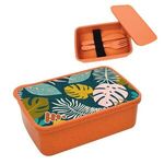 Harvest Lunch set With Full Color Lid - Orange