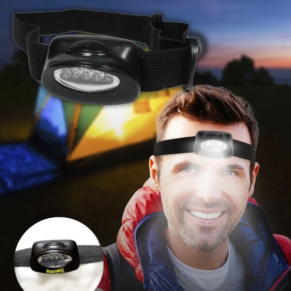 Main Product Image for Custom Printed Head LED Light with Elastic Headband