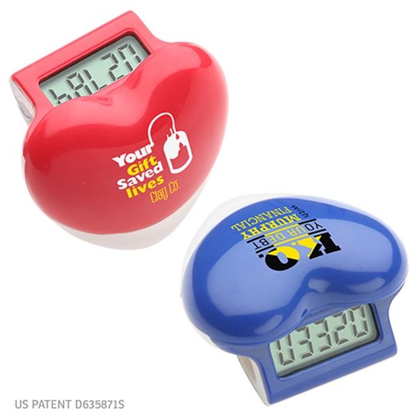 Main Product Image for Custom Healthy Heart Step Pedometer