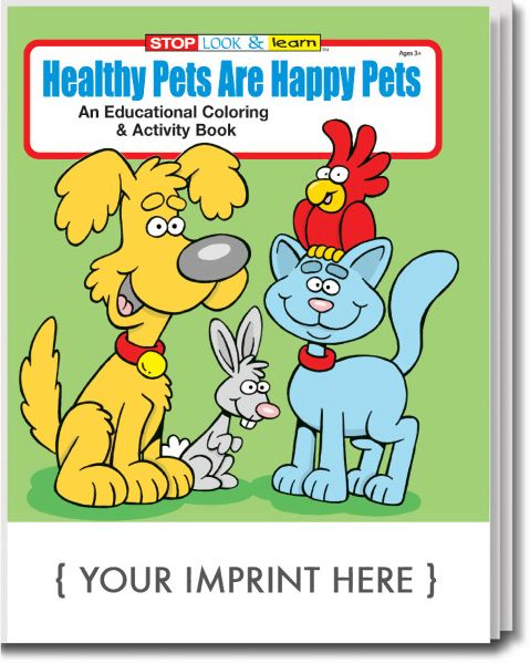 Main Product Image for Healthy Pets Are Happy Pets Coloring And Activity Book