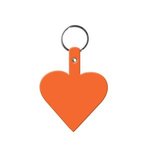 Heart Key Tag - Orange