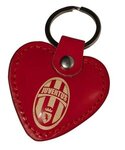 Heart Leather Keyring -  