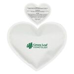 Heart Nylon-Covered Hot/Cold Pack - Bright White