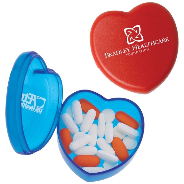 Main Product Image for Custom Printed Heart Pill Box