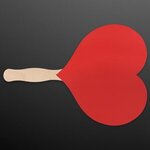 Heart Shaped Hand Fan (NON-Light Up) - Red