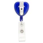 Heart-Shaped Retractable Badge Holder