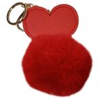 Heart Super Plush Keyring - Red