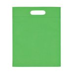 Heat Sealed Non -Woven Exhibition Tote Bag - Lime Green