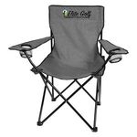 HEATHERED FOLDING CHAIR WITH CARRYING BAG -  