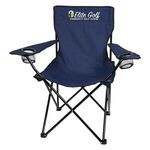 HEATHERED FOLDING CHAIR WITH CARRYING BAG -  