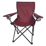 HEATHERED FOLDING CHAIR WITH CARRYING BAG -  