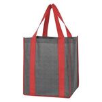Heathered Non-Woven Shopper Tote Bag -  