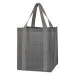 Heathered Non-Woven Shopper Tote Bag -  