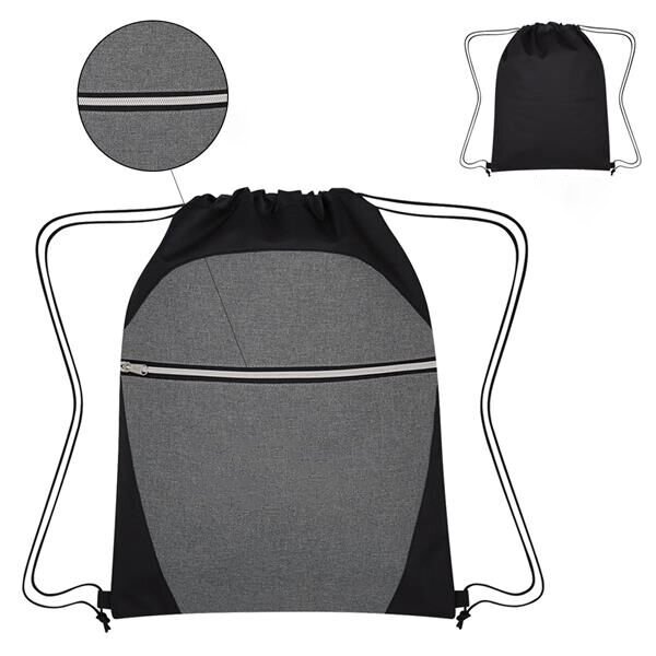 Main Product Image for Heathered Two-Tone Drawstring Sports Pack