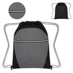 Heathered Two-Tone Drawstring Sports Pack