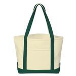 Heavy Cotton Canvas Boat Tote Bag -  