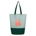 Herringbone Non-Woven Tote Bag - Green