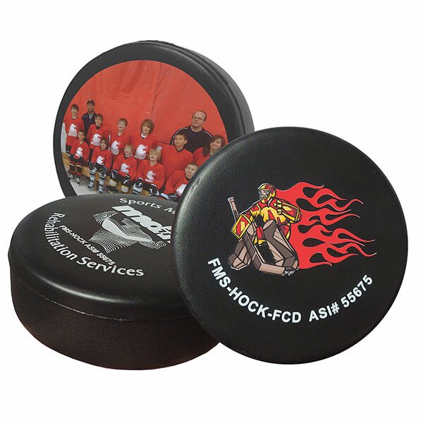 Main Product Image for Imprinted Hockey Puck Stress Reliever
