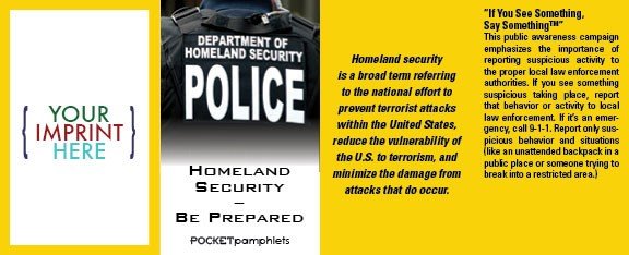 Main Product Image for Homeland Security Pocket Pamphlet
