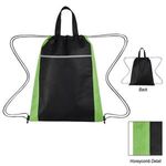 Honeycomb Non-Woven Drawstring Bag -  