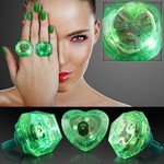HUGE GEM ASSORTED STYLE LIGHTED RINGS - Green