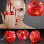 HUGE GEM ASSORTED STYLE LIGHTED RINGS - Red