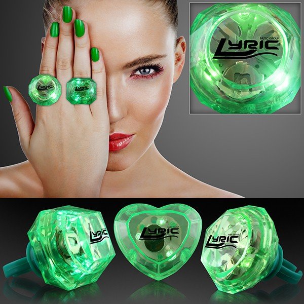 Main Product Image for Huge Gem Assorted Style Lighted Rings