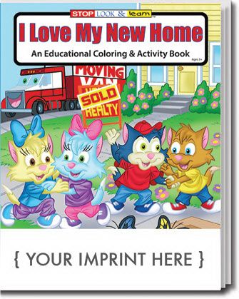 Main Product Image for I Love My New Home Coloring Book USA Made