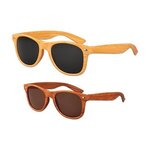 Iconic Dark "Wood" Grain Sunglasses -  