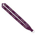 Buy Import Rush 1" Dye-Sublimated Lanyard with Sewn Silver Ring