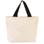 Imprinted 11.5 Oz Hillsboro Canvas Tote - Natural/black