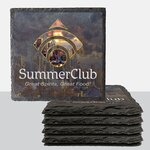 Buy 4 Pack Square Slate Coasters