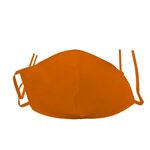 Imprinted Face Covers - Full Color Logo - Orange