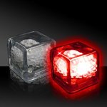 Imprinted Liquid Activated Light Up Ice Cubes - Red