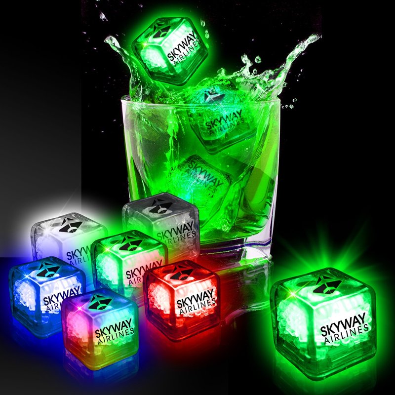 Main Product Image for Light Up Ice Cubes Imprinted Liquid Activated