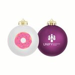 Buy Imprinted Satin Finished Round Shatterproof Ornaments