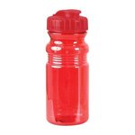 Imprinted Sports Bottle Translucent 20 Oz - Translucent  Red