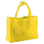 Imprinted Tote Bag Non-Woven Tote 16 In - Yellow
