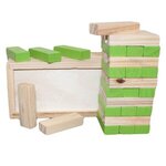 Imprinted Wooden Tower Puzzle - Green