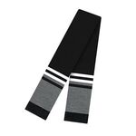 In Stock Knit 60 Inch Scarf with Elite Fringe - Black