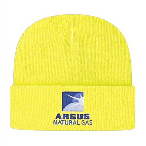 Main Product Image for Embroidered In Stock Knit Cap With Cuff