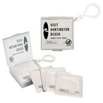 Buy Individual Wet Wipes in Square Plastic Container & Carabiner