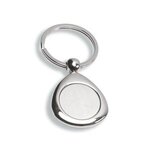 "Infini" Laser Engraved Metal Keyholder - Chrome