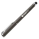 Islander Softy Metallic Gel Pen w/ Stylus - Gunmetal