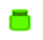 Jar or Bottle Jar Opener - Lime Green 361u