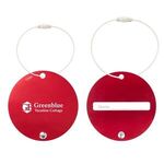 Jet Setter Aluminum Luggage Tag - Metallic Red